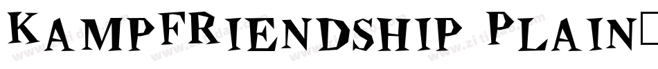 KampFriendship Plain字体转换